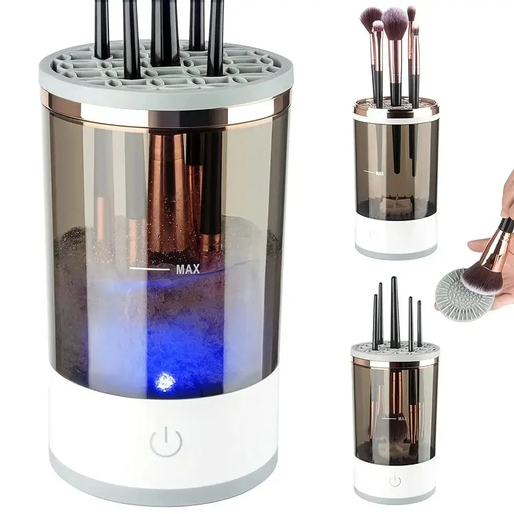 3-in-1 Automatic Makeup Brush Cleaning and Drying Stand